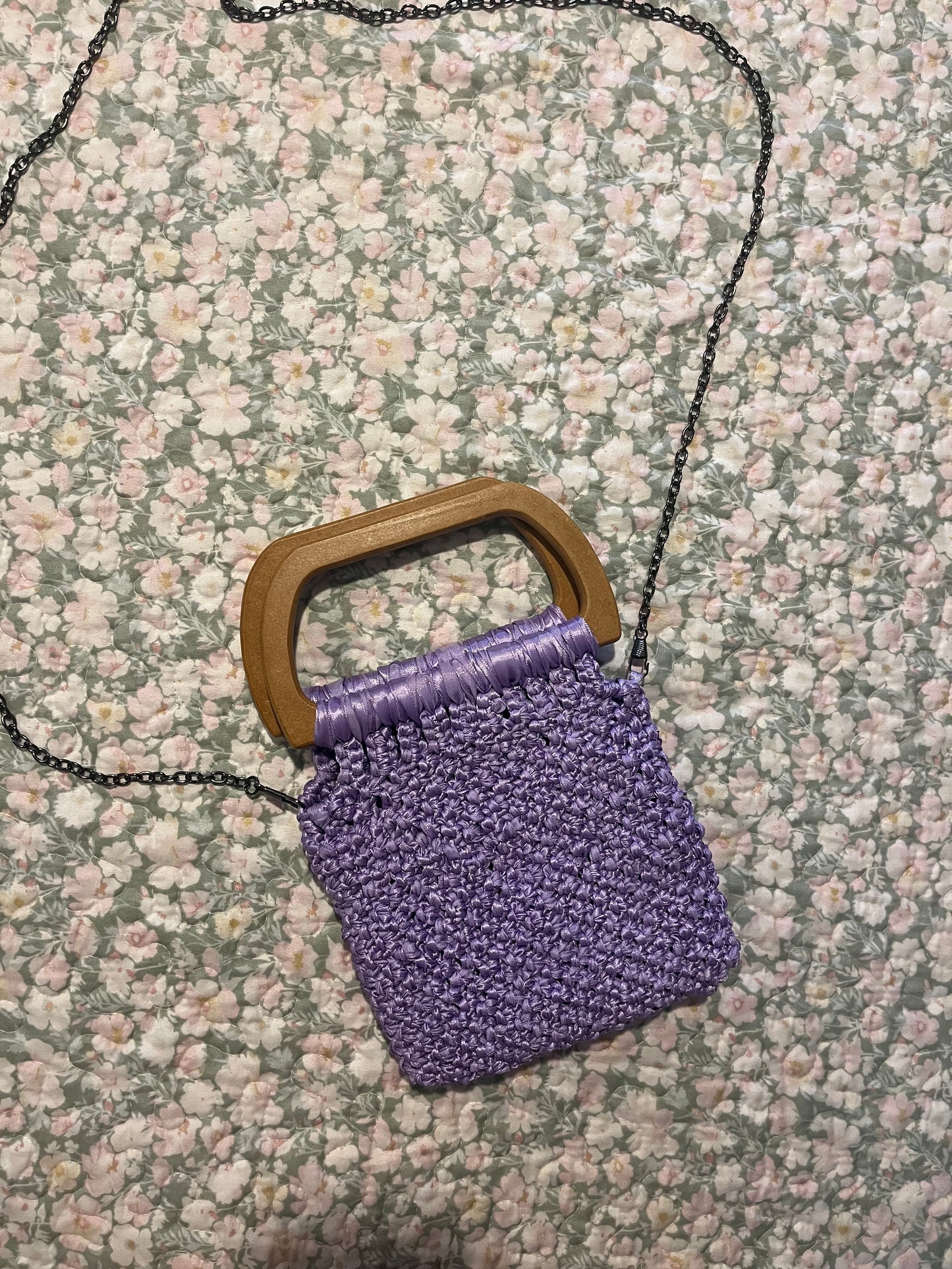 Bolso de mano lavanda
