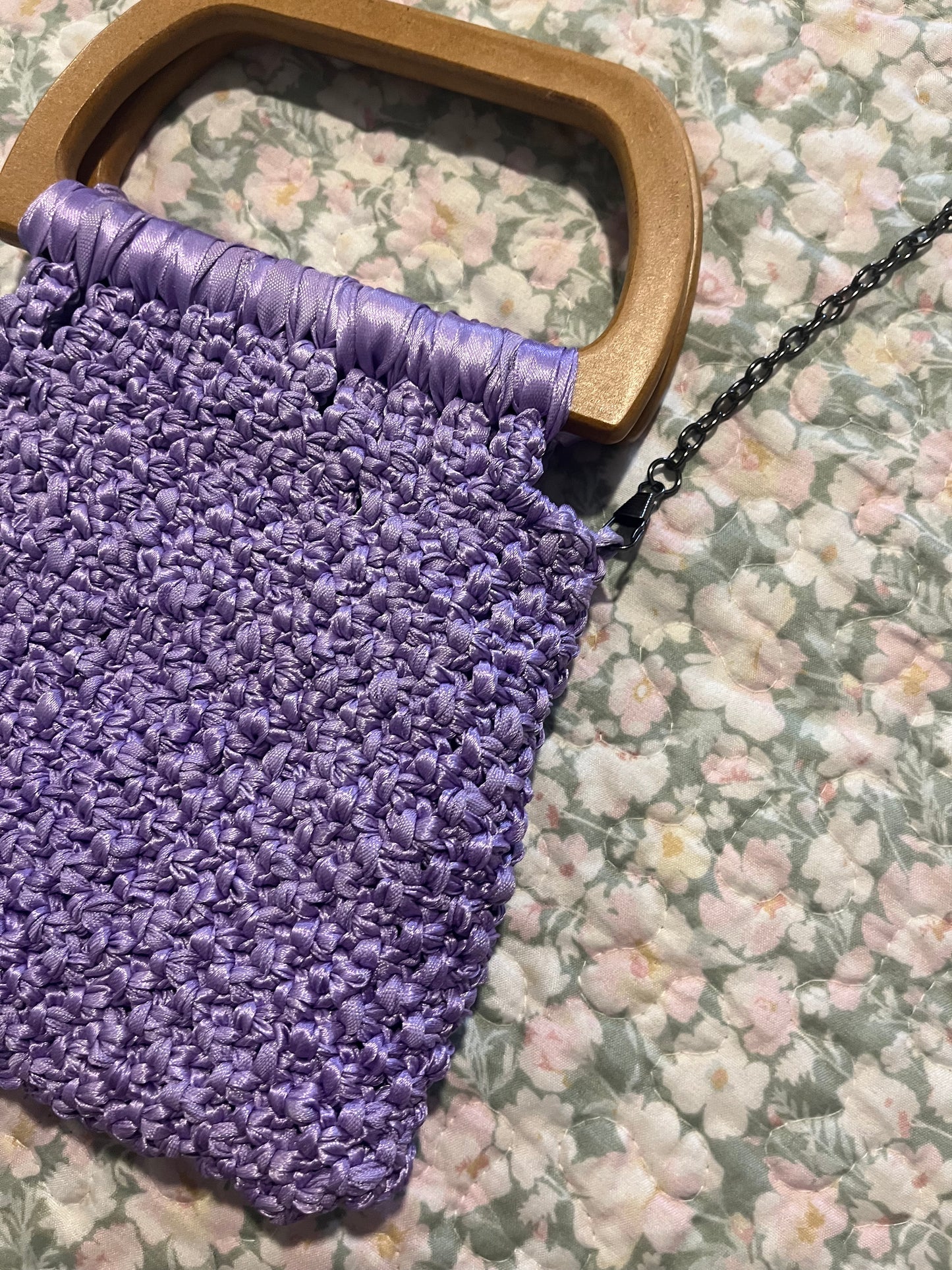 Bolso de mano lavanda