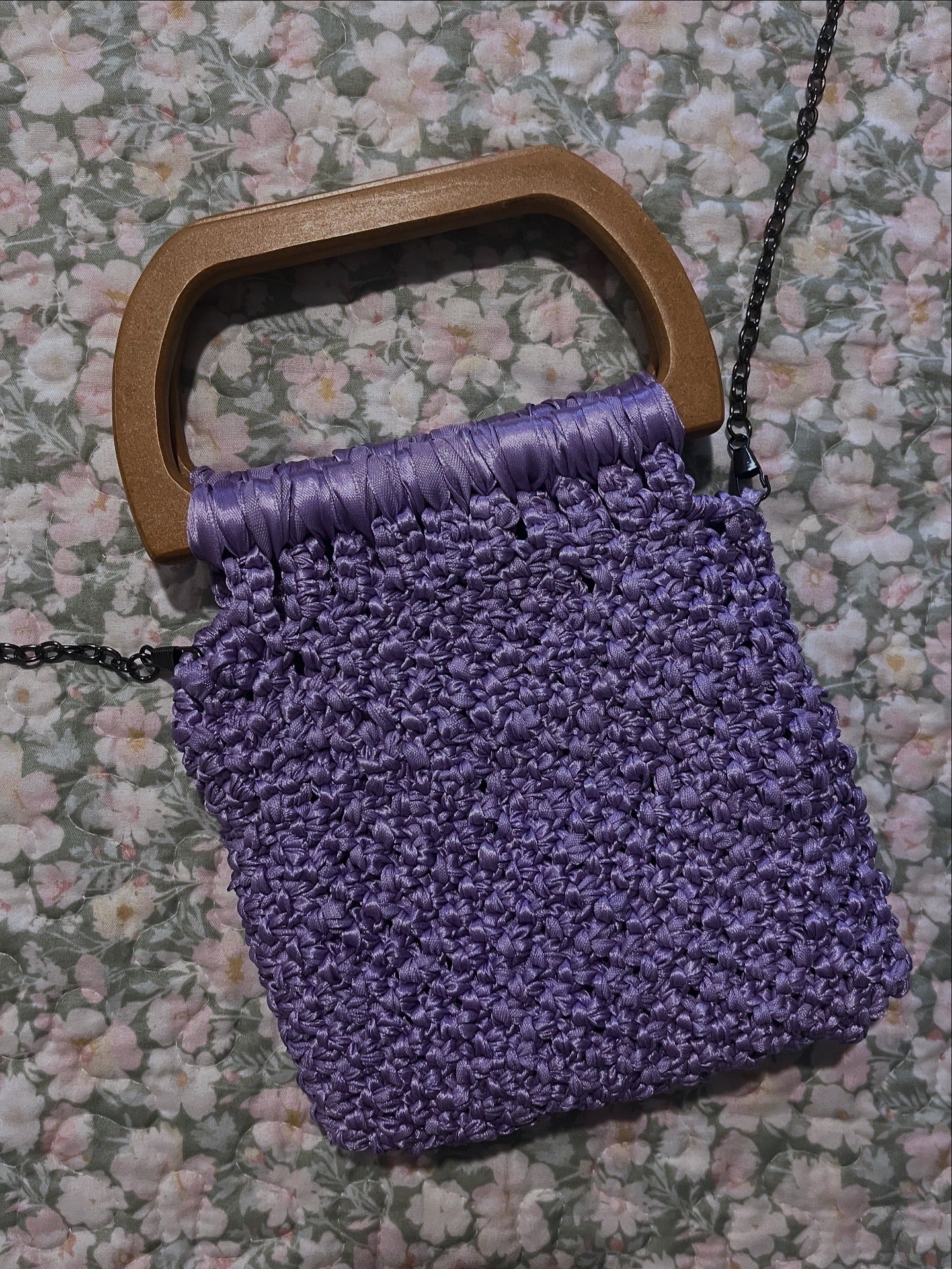 Bolso de mano lavanda