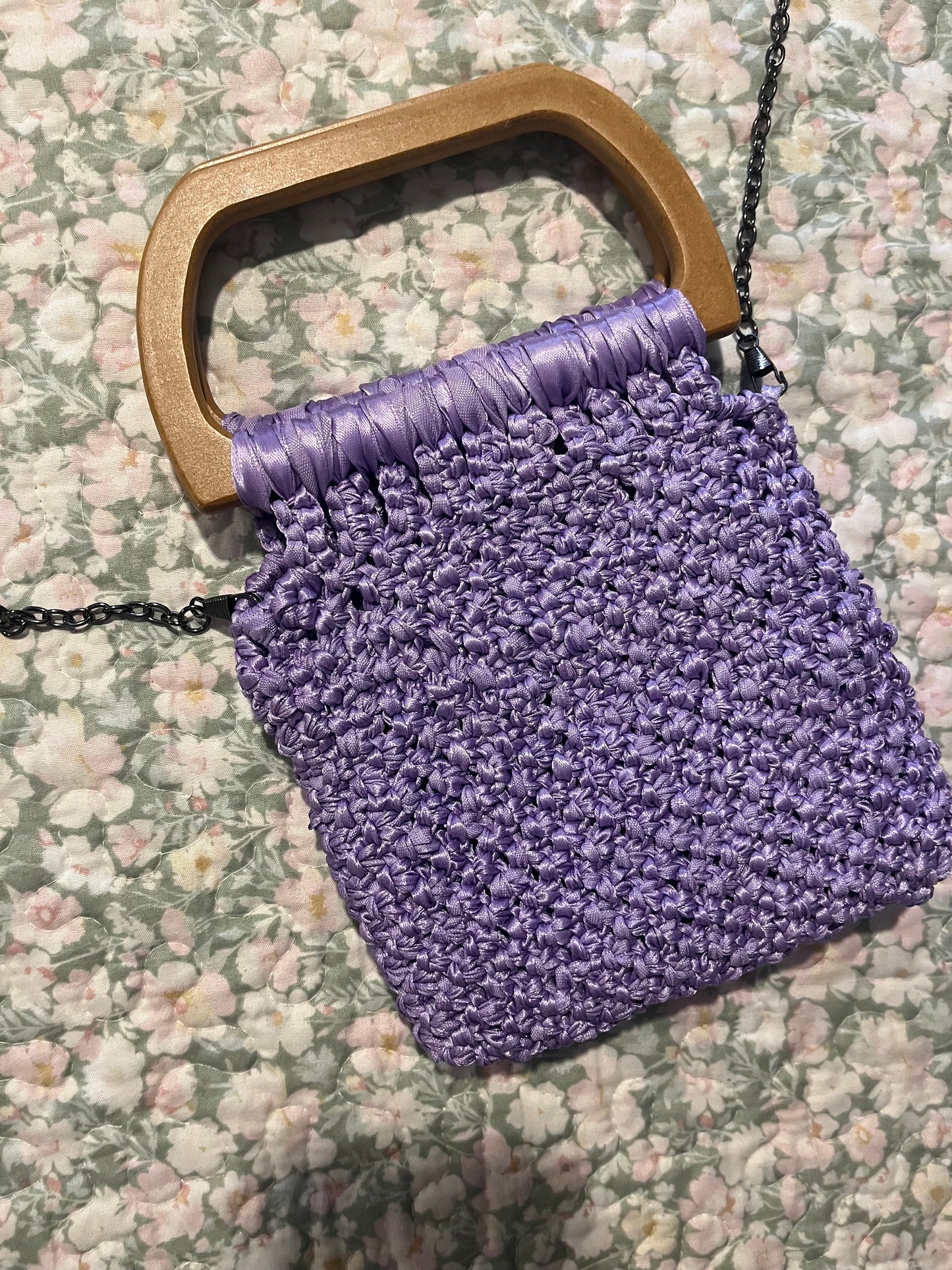 Bolso de mano lavanda